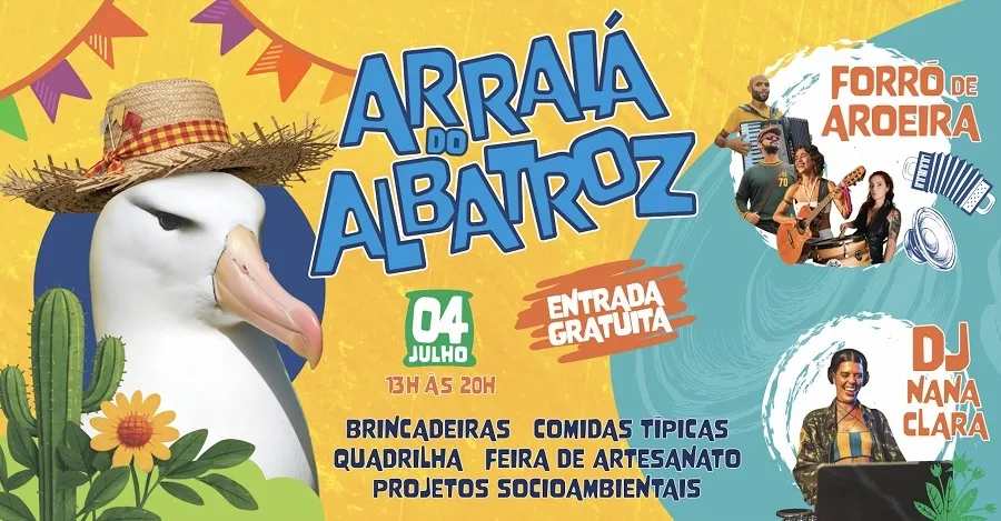 Segunda edição do Arraiá do Albatroz promete música, dança e atrações para toda a família