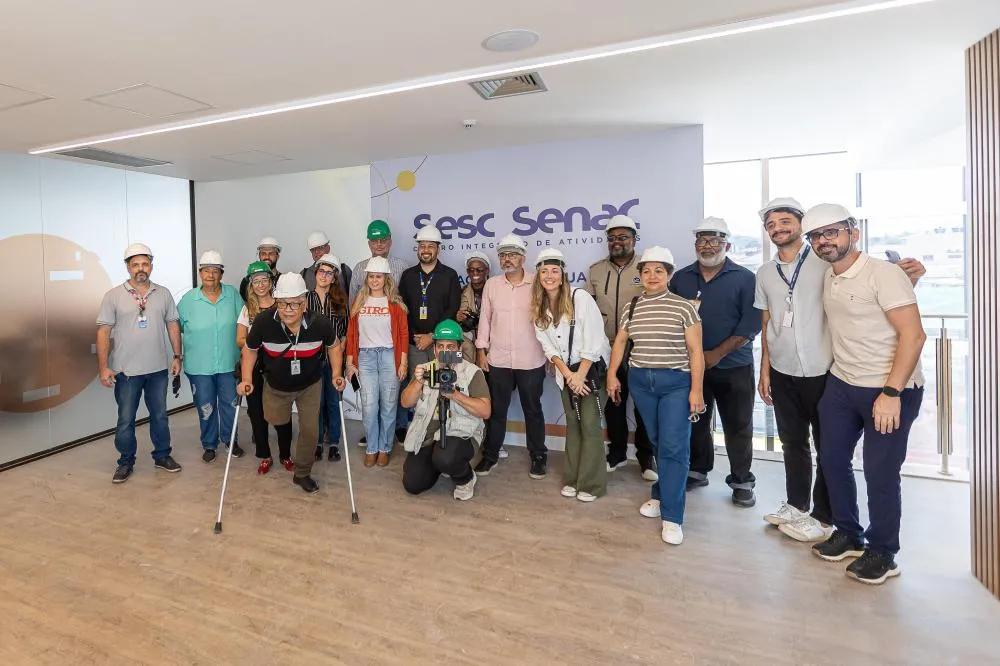 Profissionais da imprensa de Rio das Ostras e região conheceram as instalações do Centro Integrado Sesc Senac durante visita realizada nesta sexta-feira (21). Fotos: Rui Porto Filho