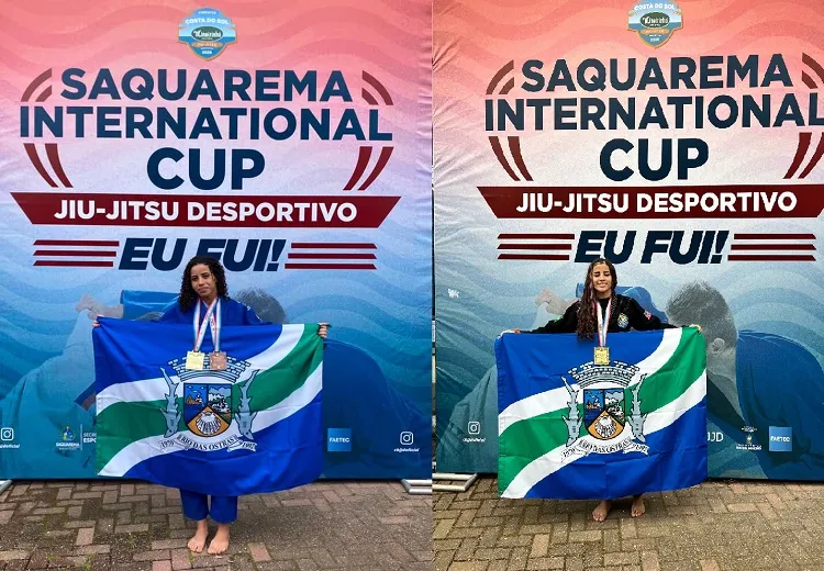 Família de campeãs: irmãs de Rio das Ostras brilham no jiu-jítsu em Saquarema