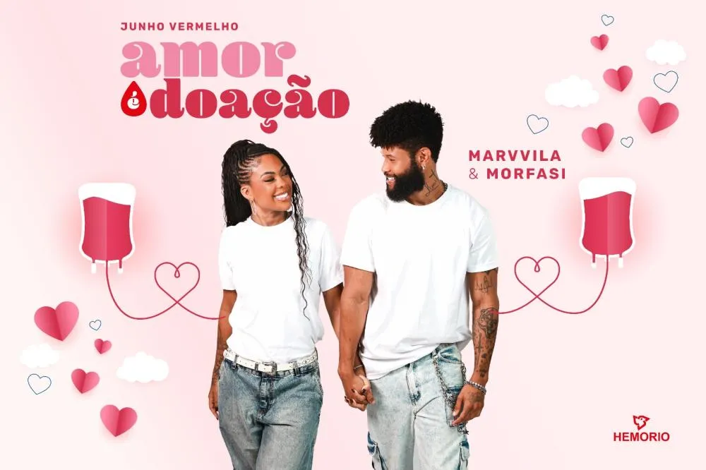 Hemorio promove campanha ‘Amor é Doação’ com a cantora Marvvila e o músico Morfasi