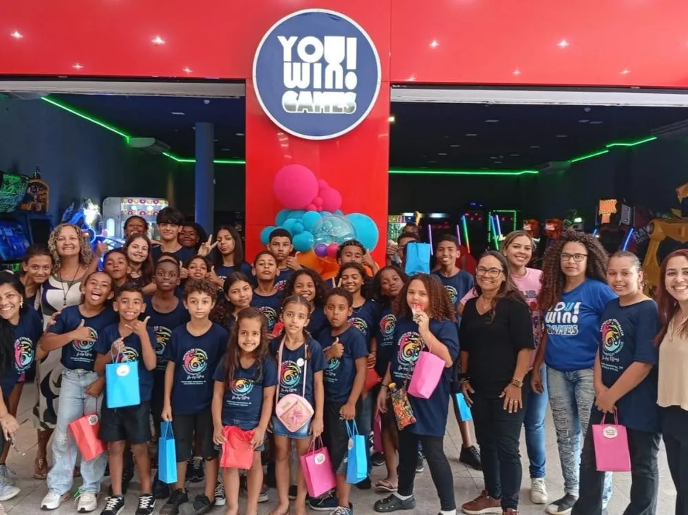 Crianças e adolescentes aproveitam tarde de jogos no Shopping - Foto: Divulgação